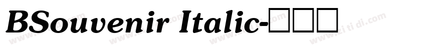BSouvenir Italic字体转换